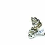 Spark,Plug,Isolated,On,White,Background.,A,Set,Of,New